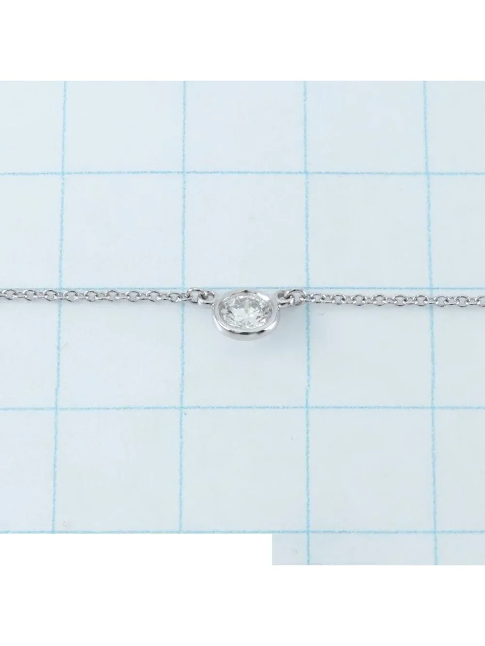 Tiffany & Co by the Yard Pendant Platinum Diamond Elsa Peretti Single Necklace